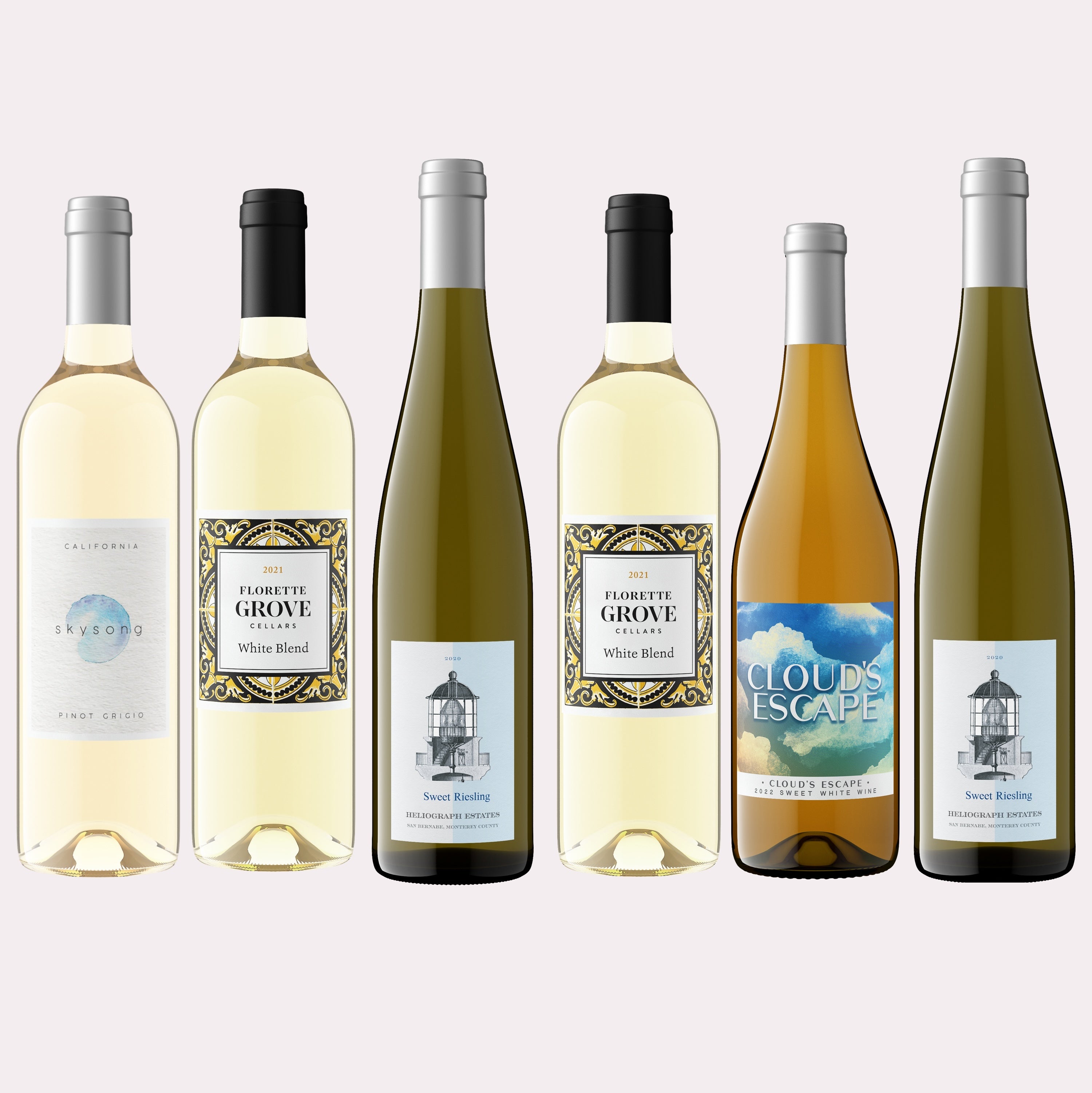 Sweeter-style White Collection (6 bottles)